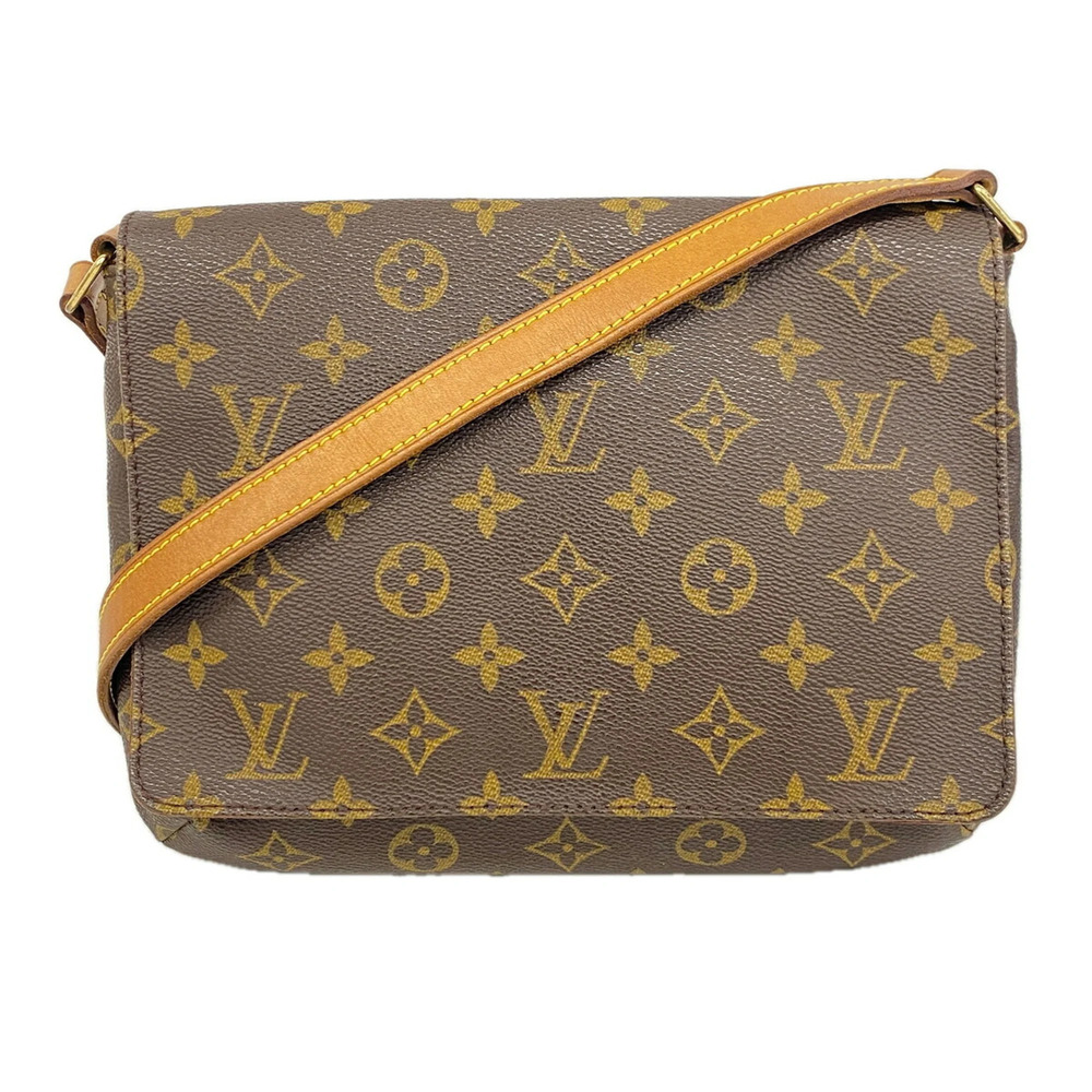 Louis Vuitton Monogram Musette Tango Short Strap Shoulder Bag M51257 Brown Wo...